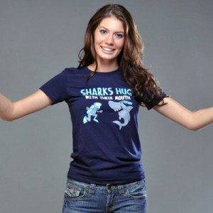 Sharks Hug With Their Mouths T-Shirt