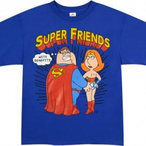 Peter and Lois Super Friends T-Shirt