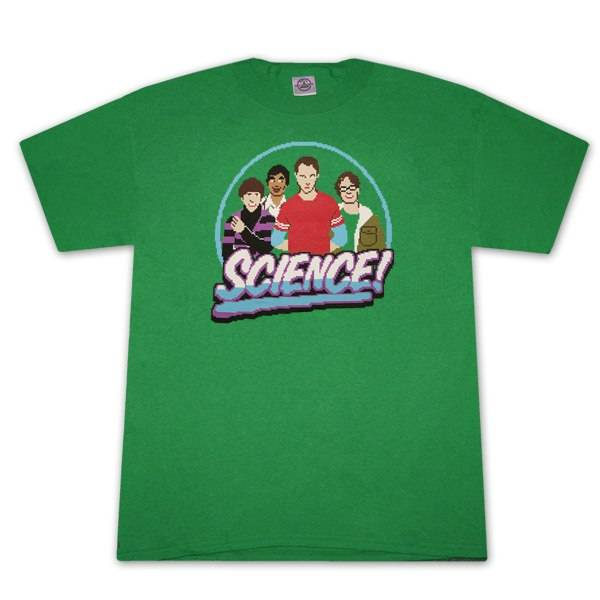 Big Bang Theory 8-Bit Pixels Science T-Shirt