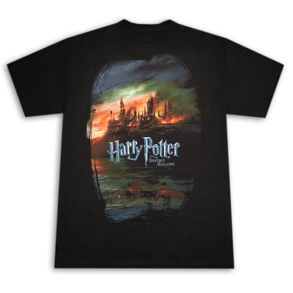 Harry Potter Hogwarts At War Deathly Hallows T-Shirt