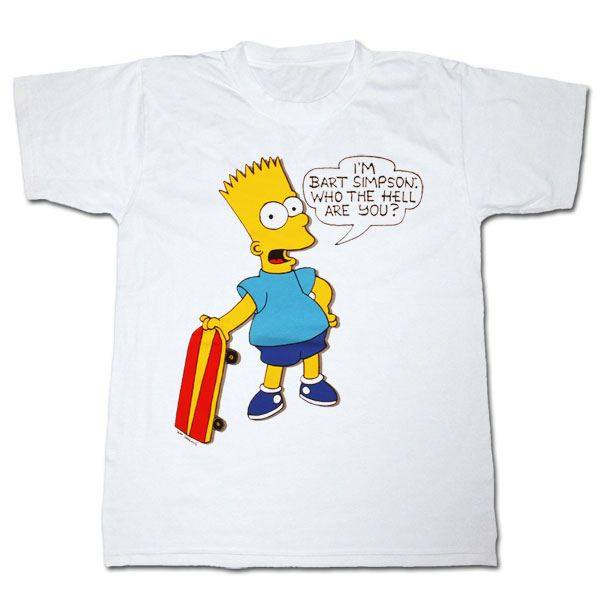 The Simpsons Bart Who The Hell Are You? T-Shirt