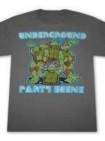 T-Shirtnage Mutant Ninja Turtles Underground Party T-Shirt
