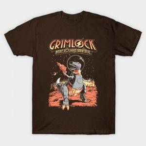 Space Pulp Robot Dinosaur T-Shirt