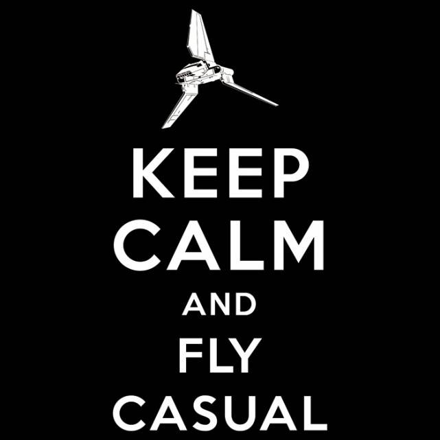 Keep Calm Fly Casual T-Shirt - The Shirt List