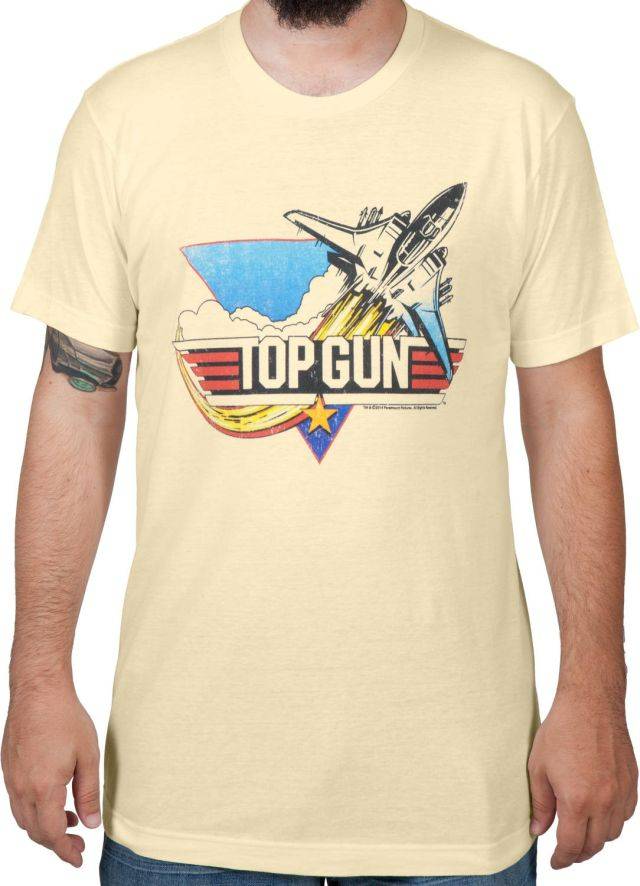 Vintage Logo Top Gun T Shirt The Shirt List