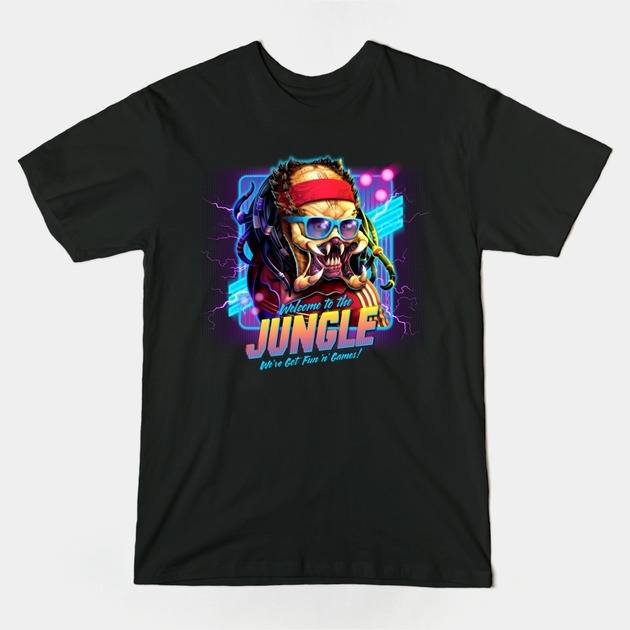 Welcome To The Jungle Predator Sci Fi Alien Kids T Shirt