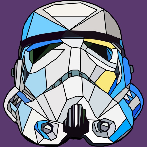 Stained Glass Stormtrooper
