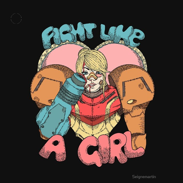 Fight Like A Bounty Hunter - Metroid T-Shirt