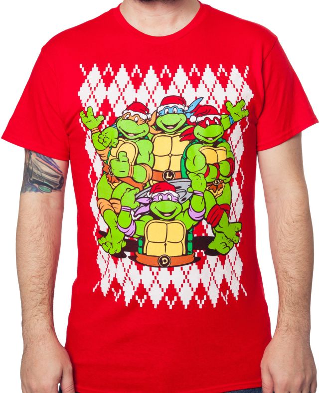 Details about   Teenage Mutant Ninja Turtles TMNT CHRISTMAS Shirt Adult Large NWOT Sweatshirt 
