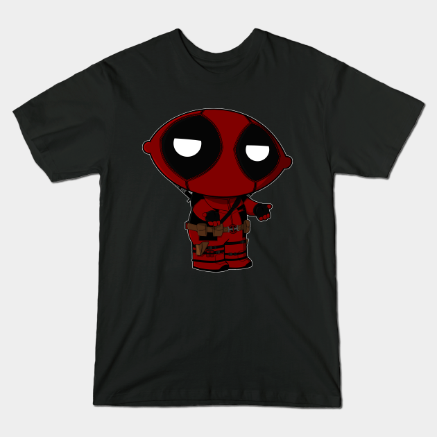 Men's Deadpool Stewie Griffin T-Shirt Funny Mash Up Shirt Gift Idea