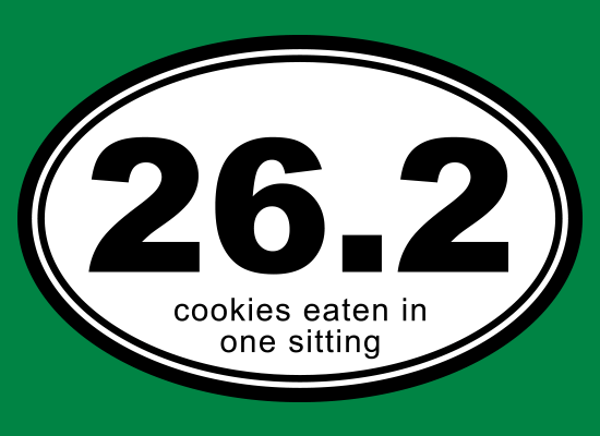 26.2 Cookies Eaten In One Sitting