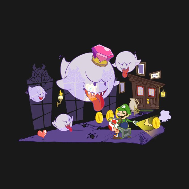 LUIGI'S MANSION WITH KING BOO AND TOAD
