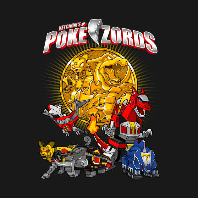 espejo Clavijas Isla Stewart Pokezords 2.0 - Pokemon/Power Rangers T-Shirt - The Shirt List