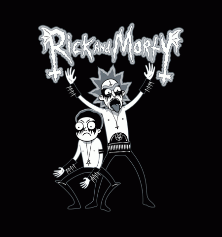 Black Metal Morty Rick And Morty T Shirt The Shirt List