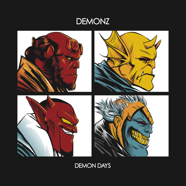 Demon Days Dark Horse Comics Hellboy T Shirt The Shirt List - gorillaz demon days shirt roblox