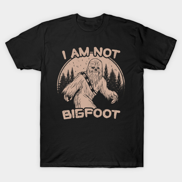 Chewbacca #StarWars Bigfoot T shirt Artwork #Sasquatch 