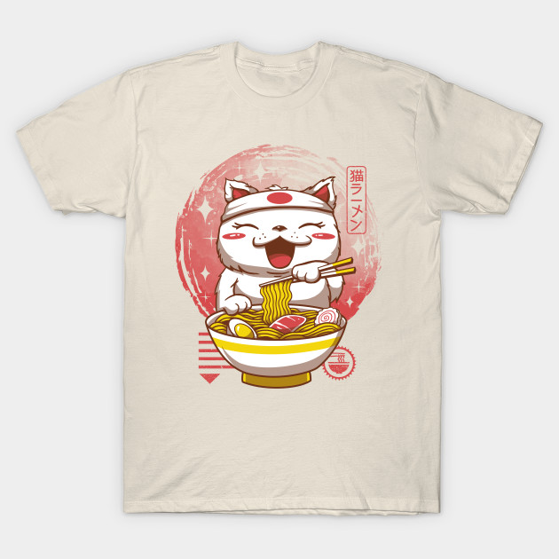 Neko Ramen - Maneki Neko T-Shirt by VP021 - The Shirt List