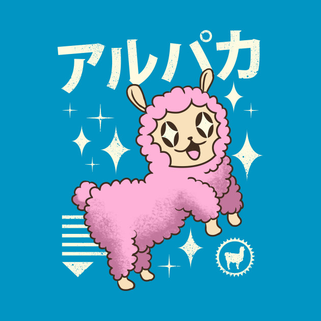 Kawaii Alpaca Japanese T Shirt By Vp021 The Shirt List - alpaca kawaii t shirt roblox