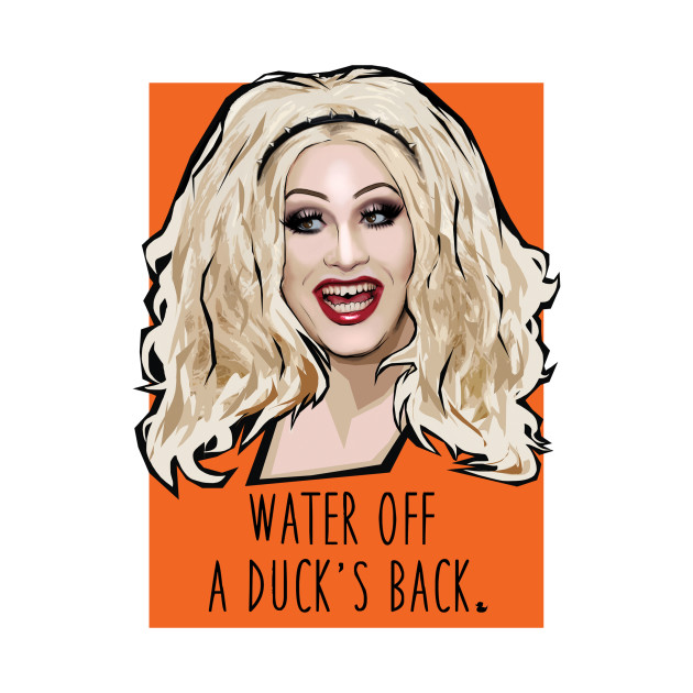 Water of A ducks back