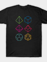Roll - Dungeons & Dragons Line Art Series T-Shirt
