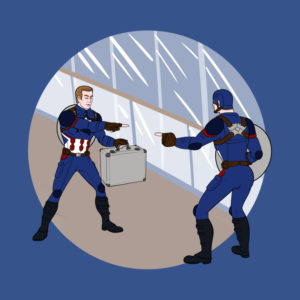 2 captains - Captain America T-Shirt - The Shirt List
