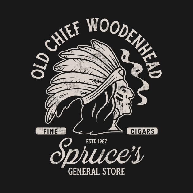 Old Chief Woodenhead Black & White