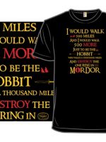 Hobbit Will Walk 500 Miles T-Shirt