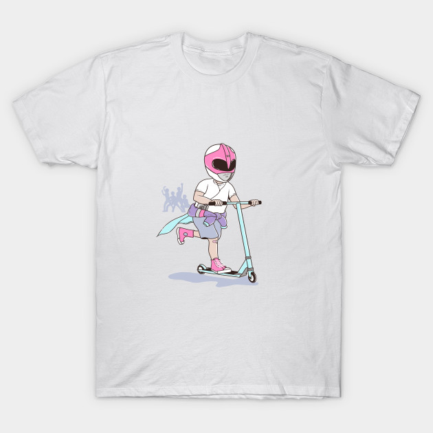 pink power ranger t shirt
