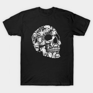 Horror Movie Mashup Skull T-Shirt