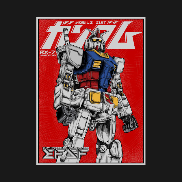 gundam rx 78 - Mobile Suit Gundam T-Shirt - The Shirt List