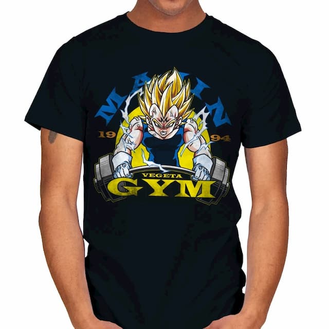 Goku's Gym Dragon Ball T Shirt Z GT Super God SSJ Vegeta Freeza Training MMA 