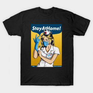 stay home fight coronavirus T-Shirt