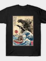 Orca in Japan Woodblock T-Shirt