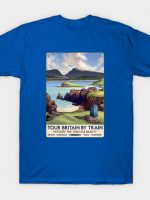Dr Who Railway Travel Poster T-Shirt