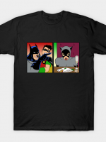 Yelling Bat at Cat T-Shirt