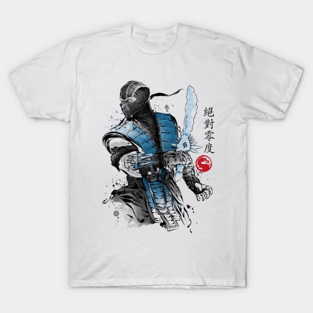 Ice Warrior sumi-e - Mortal Kombat T-Shirt - The Shirt List