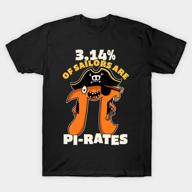 3,14% of Sailors are Pi Rates T-Shirt