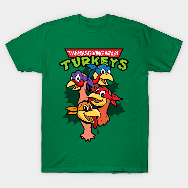 Thanksgiving Ninja Turkeys T-Shirt