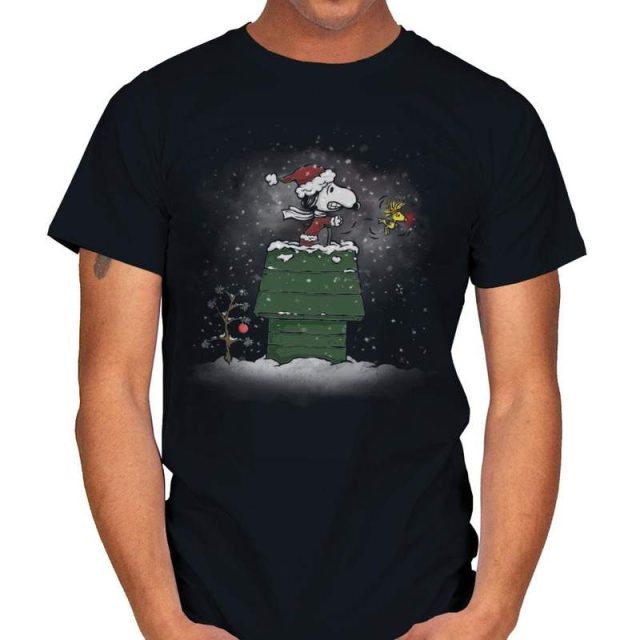 CHRISTMAS EVE FLYING ACE Snoopy T-Shirt