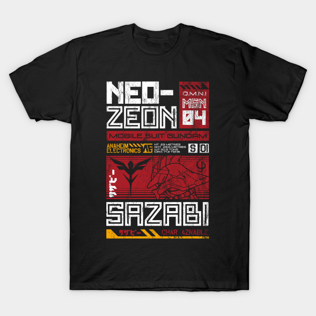 Neo Zeon - Mobile Suit Sazabi T-Shirt