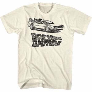 DeLorean Sketch Back to the Future T-Shirt