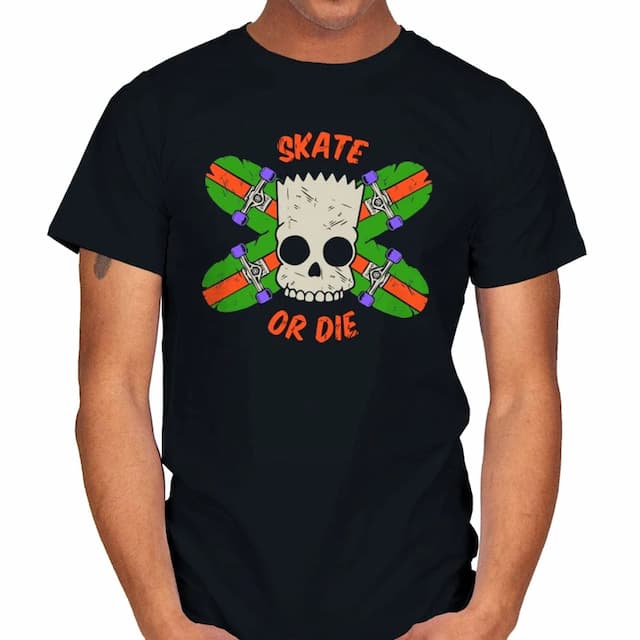 Skate or die v2 Bart Simpson T-Shirt
