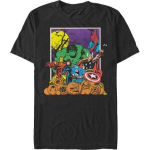 Halloween Pumpkin Patch Avengers T-Shirt