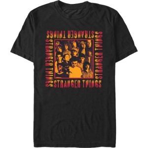 Stranger Things Character Collage T-Shirt