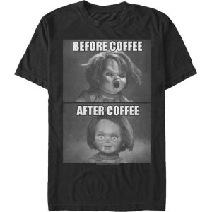 Chucky Before And After Coffee T-Shirt