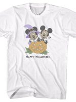 Minnie Mouse Mickey Mouse Happy Halloween T-Shirt