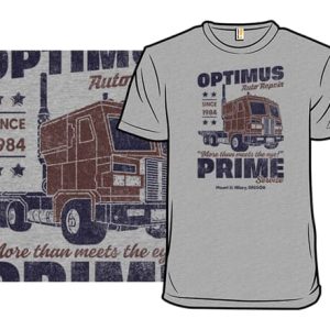 Vintage Auto Repair Optimus Prime T-Shirt