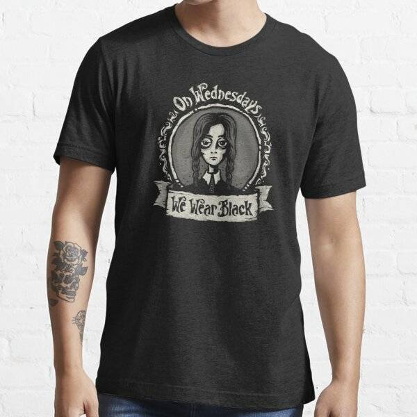 We Wear Black Essential Wednesday Addams T-Shirt
