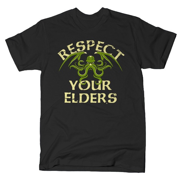 RESPECT YOUR ELDERS Cthulhu T-Shirt