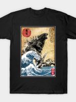 The Rise of Gojira woodblock T-Shirt